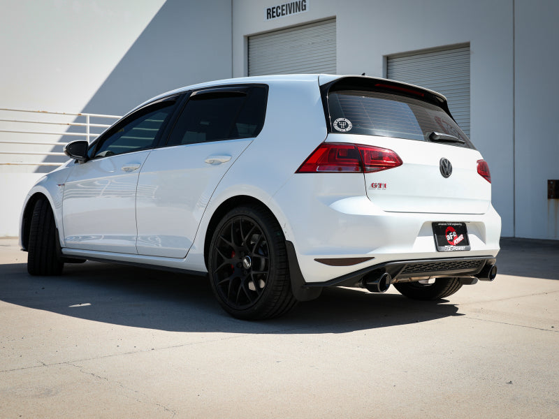 aFe MACH Force-Xp 3in to 2-1/2in Stainless Steel Axle-Back Black Exhaust - 15-17 Volkswagen GTI