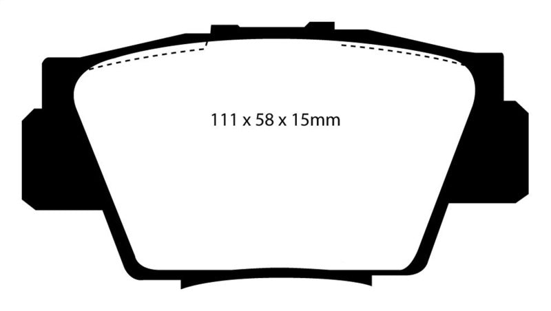 EBC 91-96 Acura NSX 3.0 Yellowstuff Rear Brake Pads