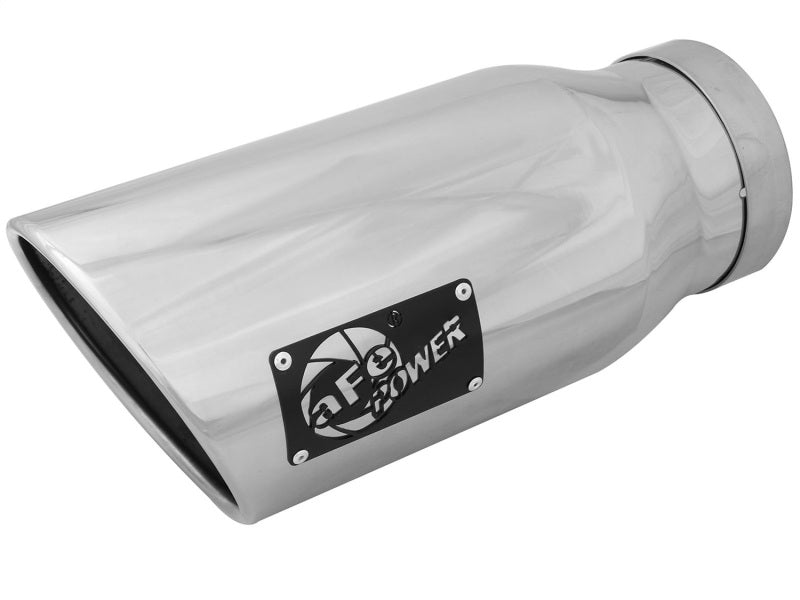 aFe MACH Force-Xp 5in Inlet x 7in Outlet x 15in length 304 Stainless Steel Exhaust Tip