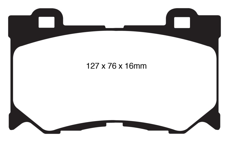 EBC 08-13 Infiniti FX50 5.0 Redstuff Front Brake Pads