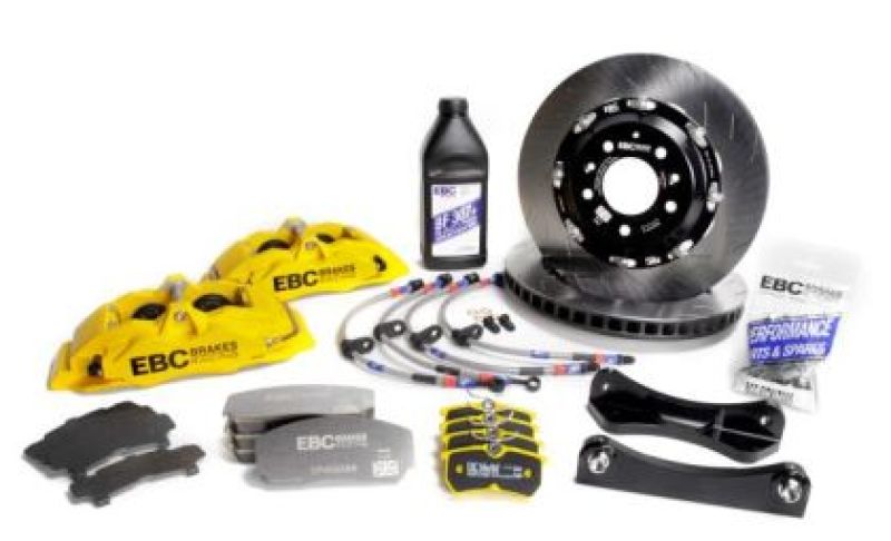 EBC Racing 00-07 BMW M3 (E46) Yellow Apollo-4 Calipers 355mm Rotors Front Big Brake Kit