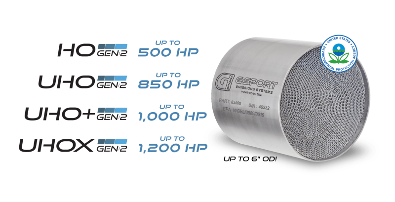 GESI G-Sport 400 CPSI GEN2 EPA Compliant 6in x 4in Substrate Only Up to 1,200HP