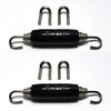 Stainless Bros Spring Tab Kit - 5 Pack SS304 (5 Springs 10 Hooks and 5 Black Silicone Sleeves)