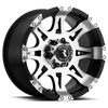 Raceline 982 Raptor 17x9in / 5x127 BP / 0mm Offset / 78.1mm Bore - Black & Machined Wheel