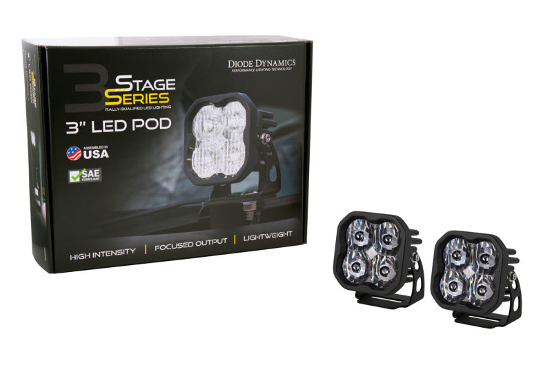 Diode Dynamics SS3 LED Pod Pro - White Spot Standard (Pair)