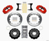 Wilwood Narrow Superlite 6R Front Hat Kit 12.88in Red 93-96 Mazda RX7