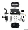 Wilwood Compact Tandem M/C - 1.12in Bore w/Bracket and Valve fits Mustang (Pushrod) - Black