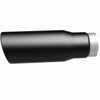 MagnaFlow Tip Stainless Black Coated Single Wall Round Single Outlet 5in Dia 3.5in Inlet 14.5in L