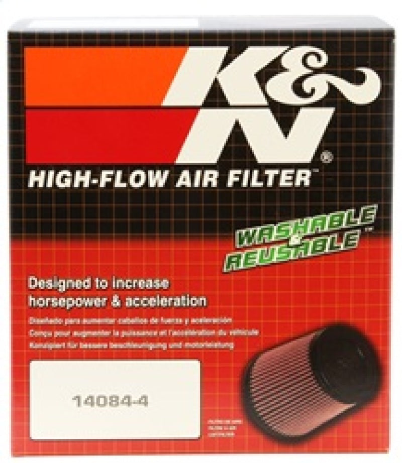 K&N Universal X-Stream Clamp-On Air Filter 3.313in Flg ID/4.875in Base OD/4in Top OD/4.25in H