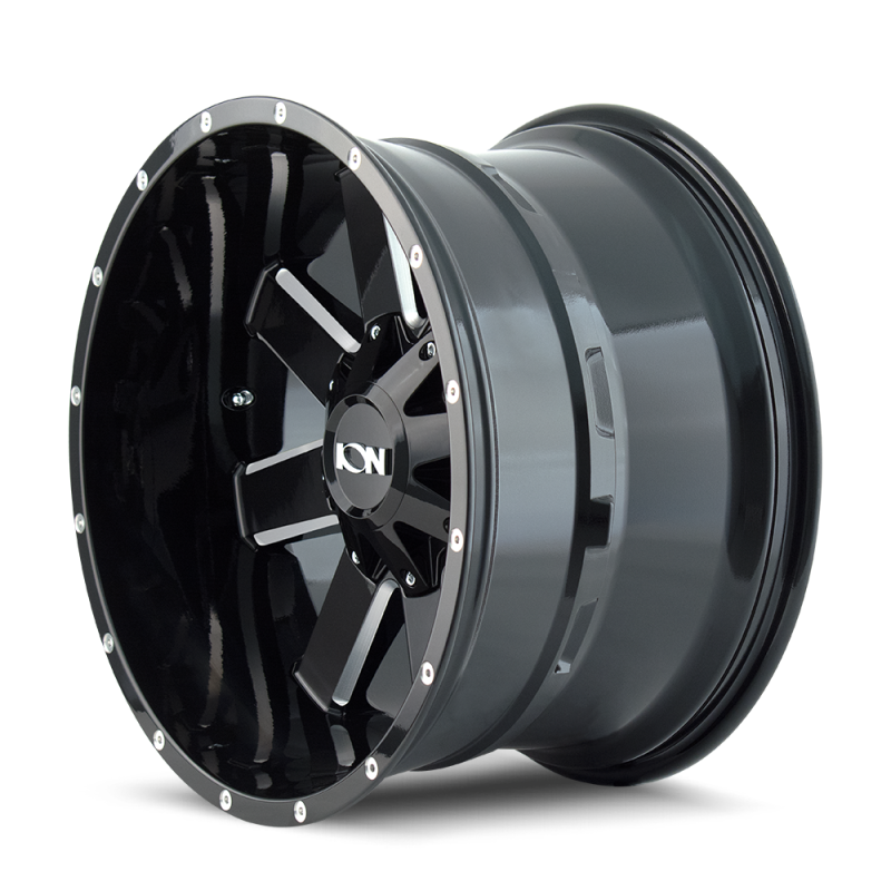 ION Type 141 20x12 / 8x165.1 BP / -44mm Offset / 130.8mm Hub Gloss Black Milled Wheel