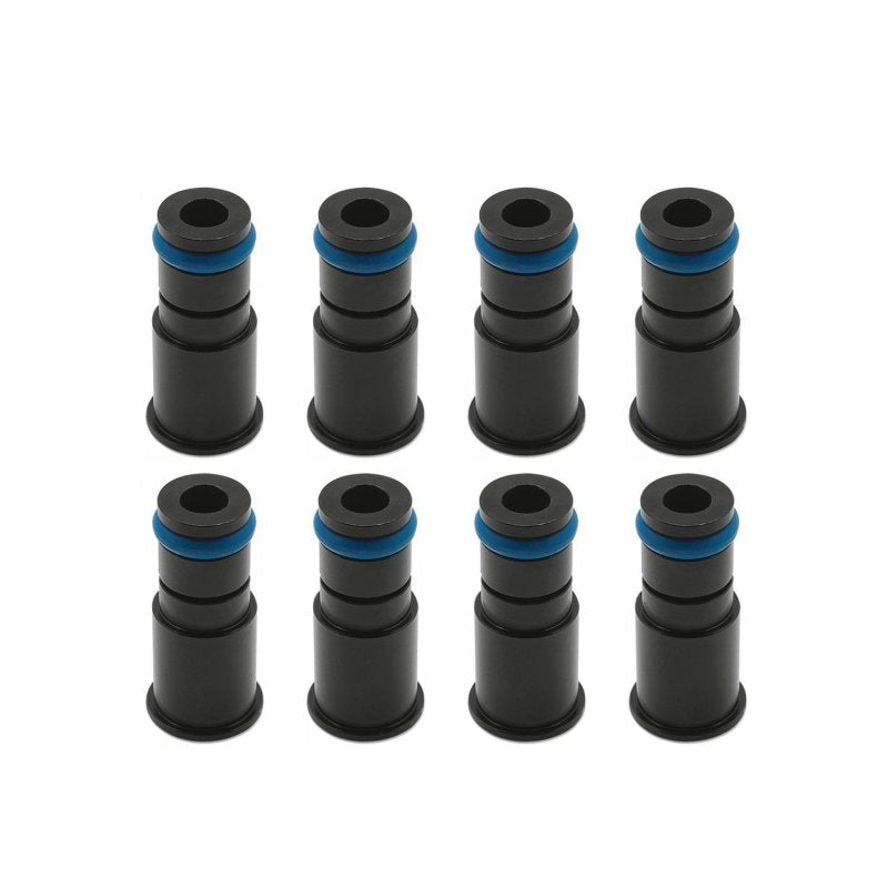 BLOX Racing 11mm Adapter Top (1in) w/Viton O-Ring & Retaining Clip (Set of 8)