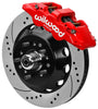 Wilwood Aero6 Big Brake Front Kit 14.00in D/S Red 67-69 Chevrolet Camaro w/ Wilwood AFX Pro Spindle