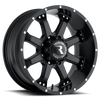 Raceline 991B Assault 16x8in / 6x139.7 BP / 0mm Offset / 106.1mm Bore - Satin Black Wheel