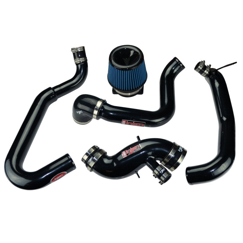 Injen 03-06 Evo 8/9/MR Cast Aluminum Intake System w/ Full Intercooler Piping Black Short Ram Intake