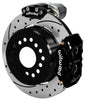 Wilwood Forged Dynalite Rear Electronic Parking Brake Kit - Black Powder Coat Caliper - D/S Rotor