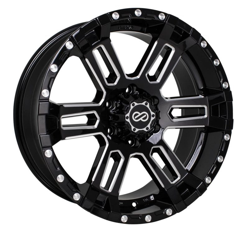 Enkei Commander 18x8.5 25mm Offset 5x150 Bolt Pattern 110 Bore Black Machined Wheel