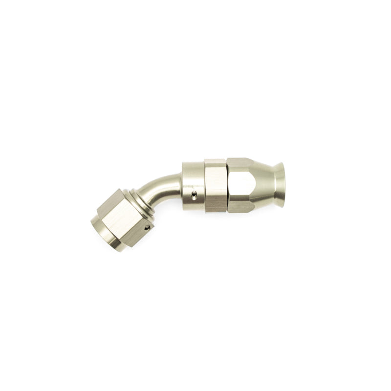 DeatschWerks 6AN Female Swivel 45-Degree Hose End PTFE (Incl. 1 Olive Insert)