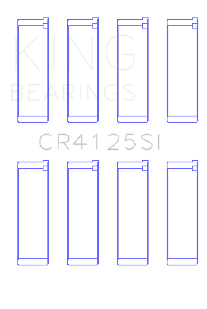 King Subaru EJ15/EJ16/EJ18/EJ20/EJ22/EJ25 (Size 0.75mm) Silicone Bi-Metal Alum Rod Bearing Set