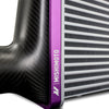 Mishimoto Universal Carbon Fiber Intercooler - Gloss Tanks - 450mm Silver Core - S-Flow - P V-Band