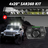 XK Glow SAR360 Light Bar Kit Emergency Search and Rescue Light System (4) 20In