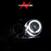 ANZO 2004-2007 Mitsubishi Lancer Projector Headlights w/ Halo Chrome (CCFL)