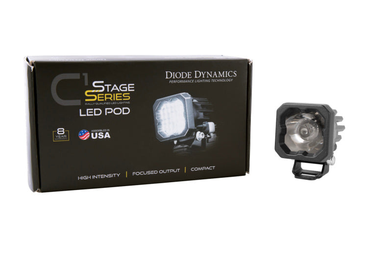 Diode Dynamics Stage Series C1 LED Pod Sport - White Wide Standard ABL Each