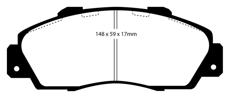 EBC 97 Acura CL 3.0 Redstuff Front Brake Pads