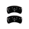 MGP Rear set 2 Caliper Covers Engraved Rear GT500 Shelby & Cobra Black finish silver ch