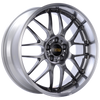 BBS RS-GT 18x9.5 5x112 ET32 Diamond Black Center Diamond Cut Lip Wheel -82mm PFS/Clip Required