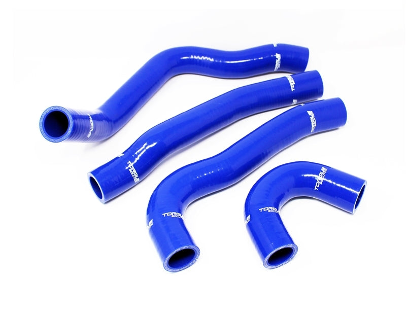 Torque Solution 08-15 Mitsubishi Evolution X Silicone Radiator Hose Kit - Blue