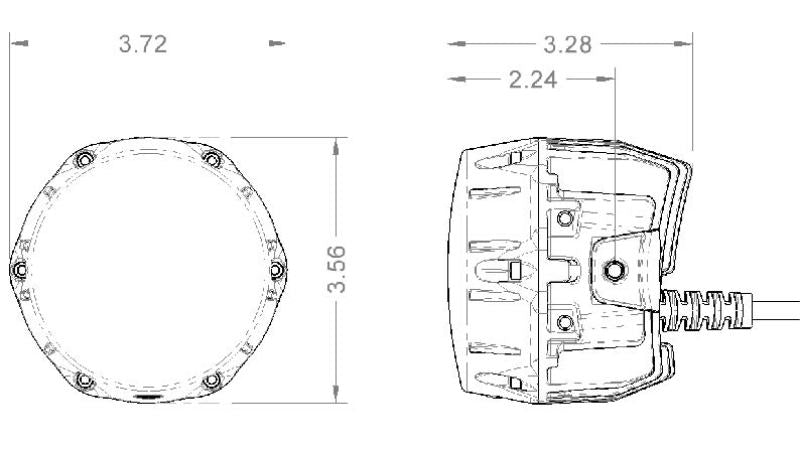 ARB NACHO Quatro Spot 4in. Offroad LED Light - Pair