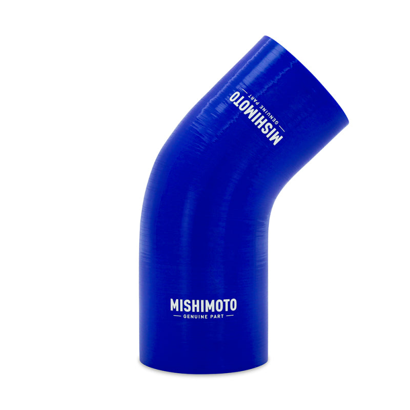 Mishimoto Silicone Reducer Coupler 45 Degree 3in to 3.25in - Blue