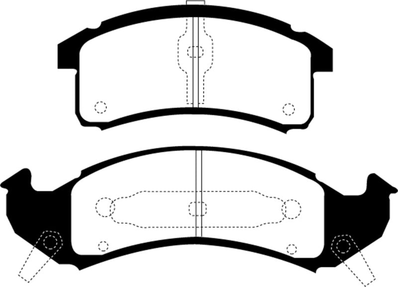 EBC 92-93 Buick Le Sabre (FWD) 3.8 Yellowstuff Front Brake Pads