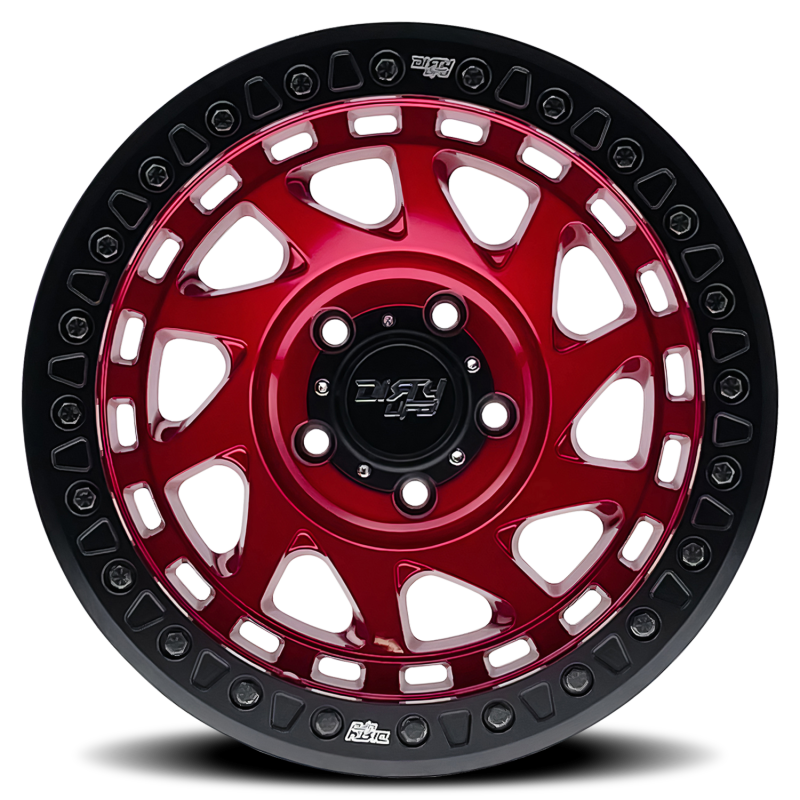 Dirty Life 9313 Enigma Race 17x9 / 6x135 BP / -38mm Offset / 87.1mm Hub Crimson Candy Red Wheel