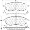 StopTech Performance 05-08 Legacy 2.5 GT Front Brake Pads