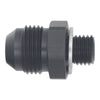 DeatschWerks 8AN Male Flare to M12 X 1.5 Male Metric Adapter (Incl Washer) - Anodized Matte Black