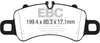 EBC 17-18 Porsche 718 Boxster 2.5L Redstuff Front Brake Pads