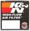 K&N Filter Universal Rubber Filter 2 inch Flange 3 1/8 inch Base, 2 inch Top, 3 inch Height