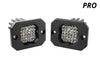 Diode Dynamics Stage Series C1 LED Pod Pro - White Flood Flush ABL (Pair)