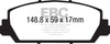 EBC 12+ Acura RDX 3.5 Yellowstuff Front Brake Pads