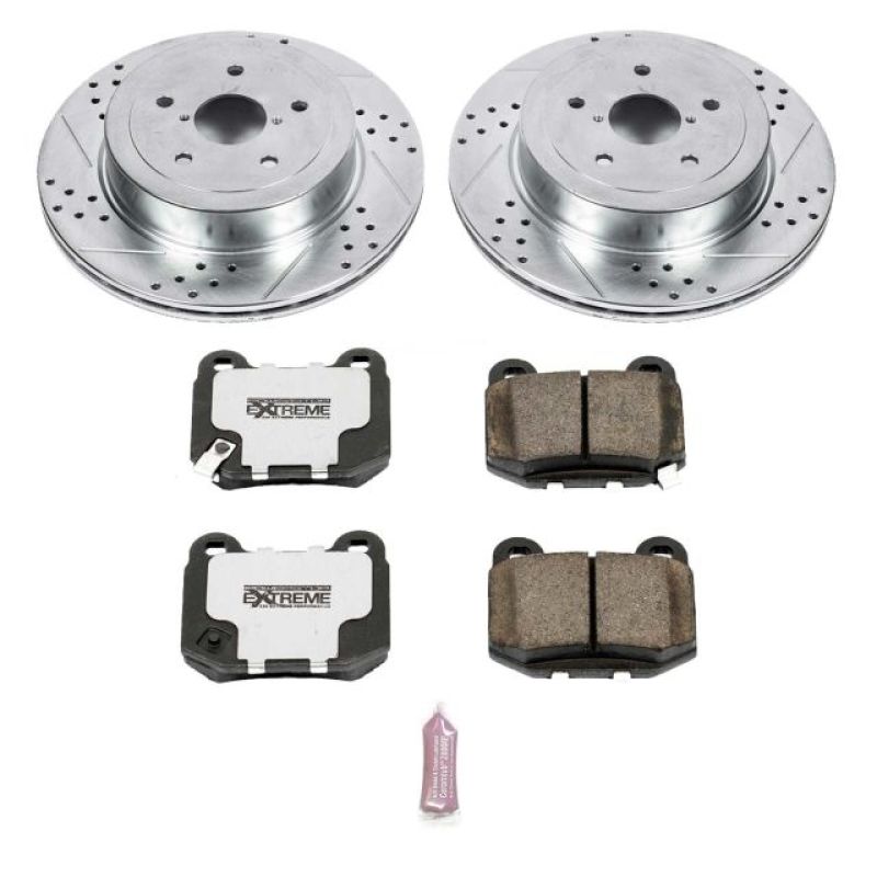 Power Stop 05-07 Subaru Impreza Rear Z26 Street Warrior Brake Kit