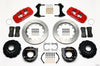 Wilwood AERO4 Rear P-Brake Kit 14.00in Red Big Ford Old Style 2.36in Offset