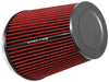 Spectre HPR Conical Air Filter 6in. Flange ID / 7.719in. Base OD / 8.5in. Tall - Red