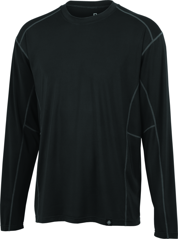 FIRSTGEAR Base Layer Shirt Lightweight Long-Sleeve Dark Grey - Extra Large