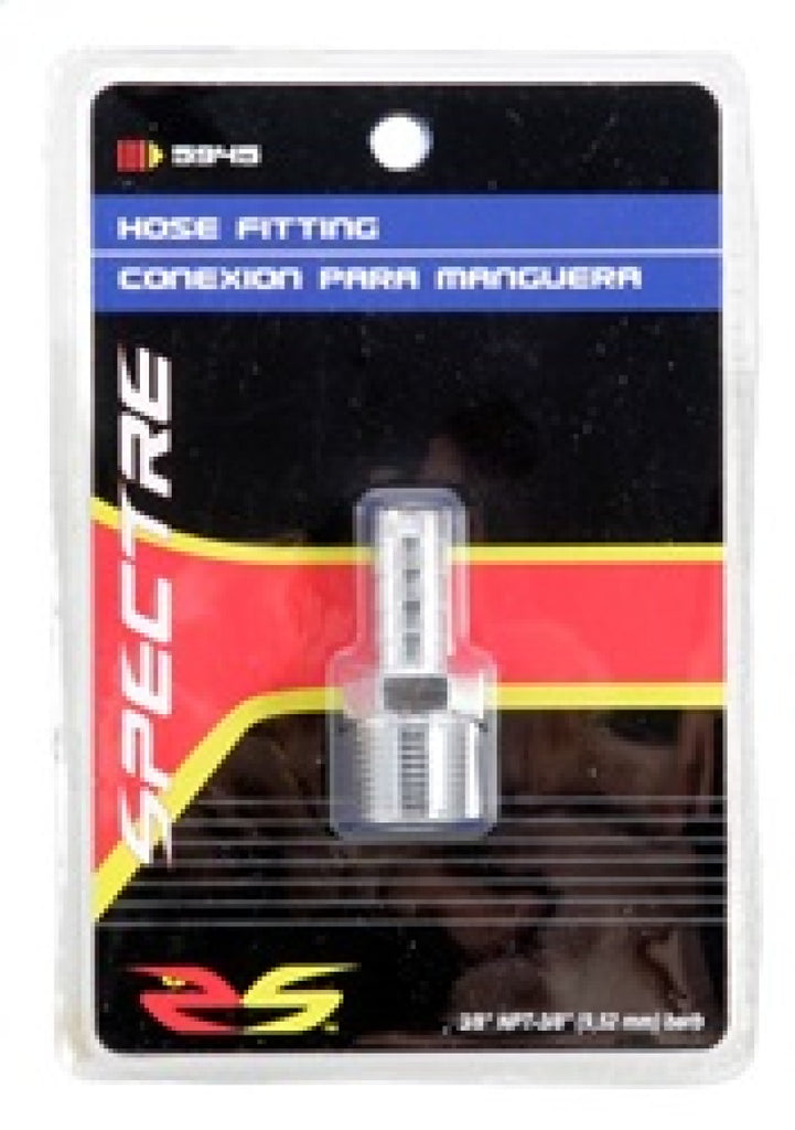 Spectre Fuel Fitting 3/8in. Hose Barb NPT Threads - Chrome