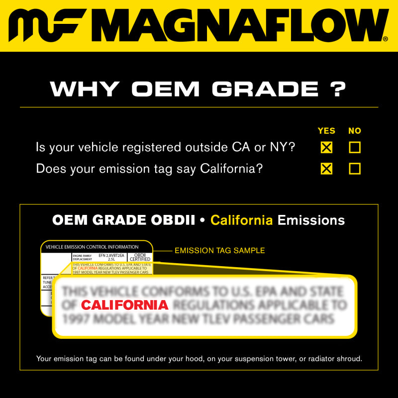 MagnaFlow Conv Universal 2.00 Angled In / Out OEM