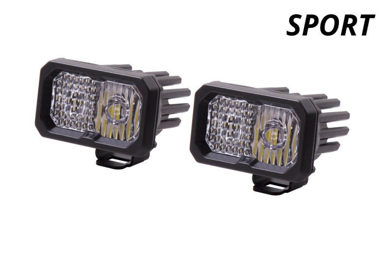 Diode Dynamics Stage Series 2 In LED Pod Sport - White Driving Standard WBL (Pair)