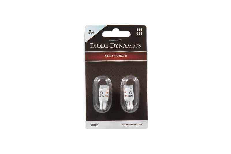 Diode Dynamics 194 LED Bulb HP5 LED Pure - White (Pair)