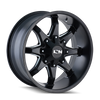 ION Type 181 18x9 / 8x180 BP / 18mm Offset / 124.1mm Hub Satin Black Wheel