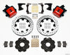 Wilwood Combination Parking Brake Rear Kit 12.19in Drilled Red Civic / Integra Drum 2.71 Hub Offset